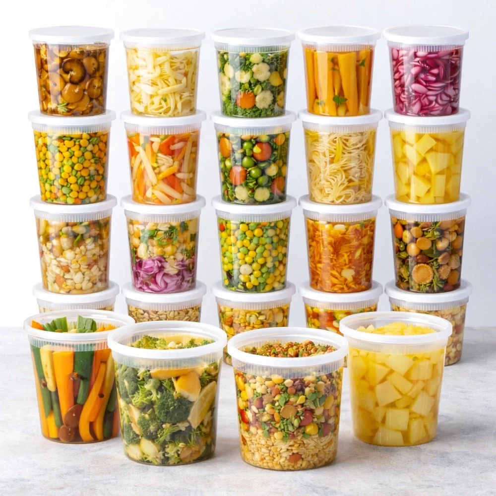 Calpak White Disposable Soup Cups with Lids